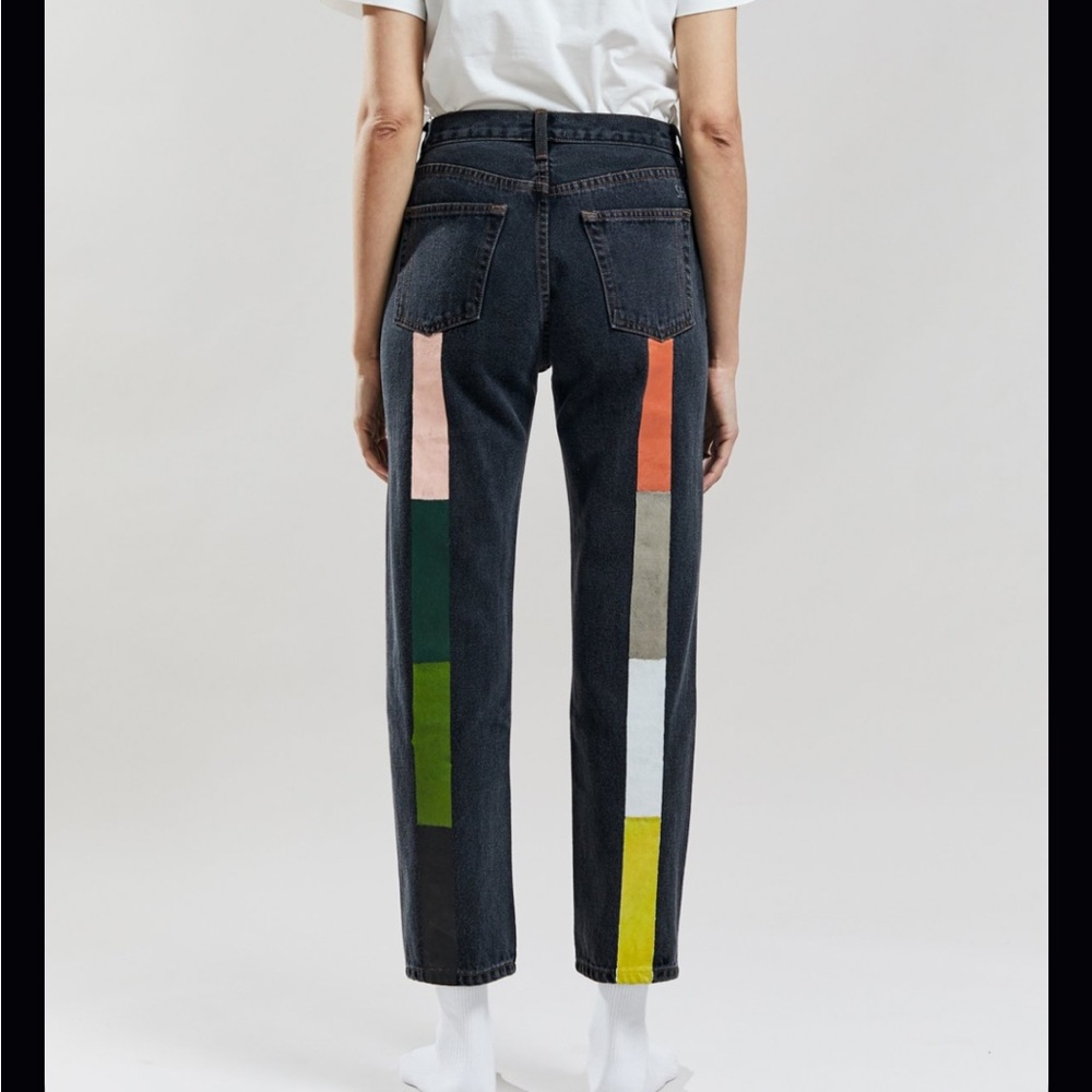 STILL Here Canyon Rainbow Tate Jean in Washed Black